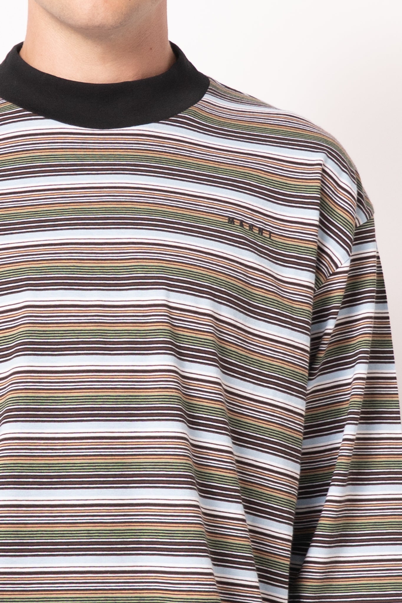 Multicolor Striped Long-Sleeved T-shirt