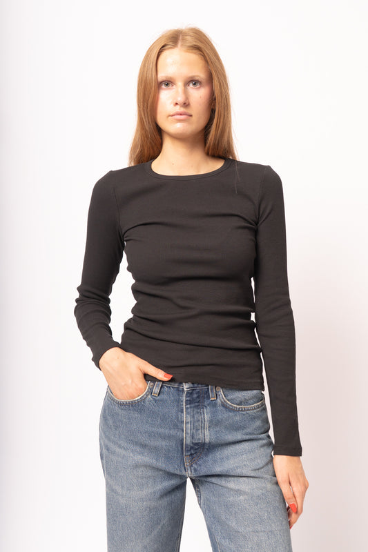 Maya LS T-Shirt Black