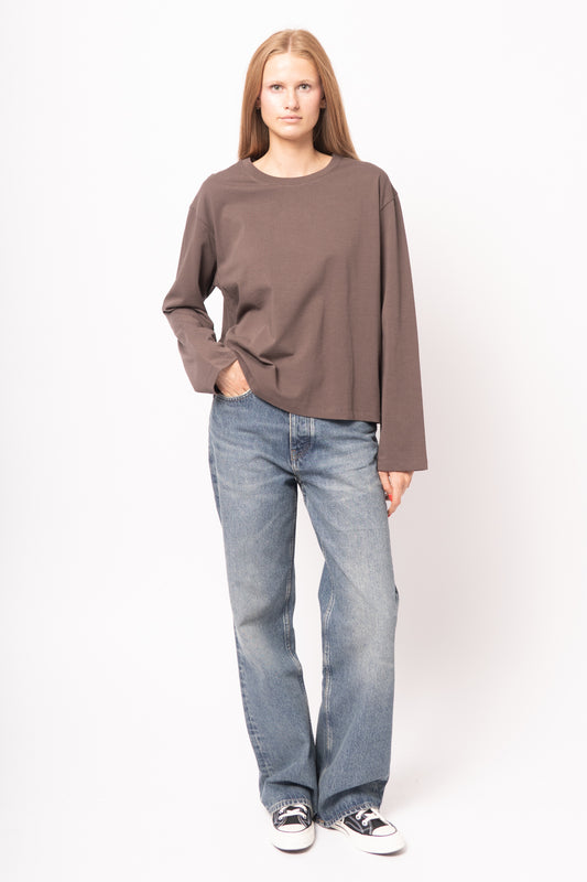 Madisonst LS T-Shirt Seal Brown