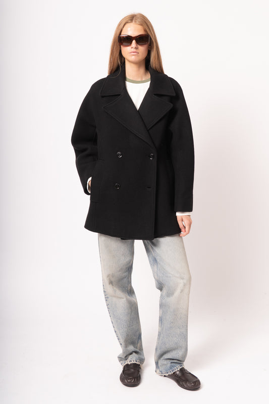 Rounded Peacoat Black
