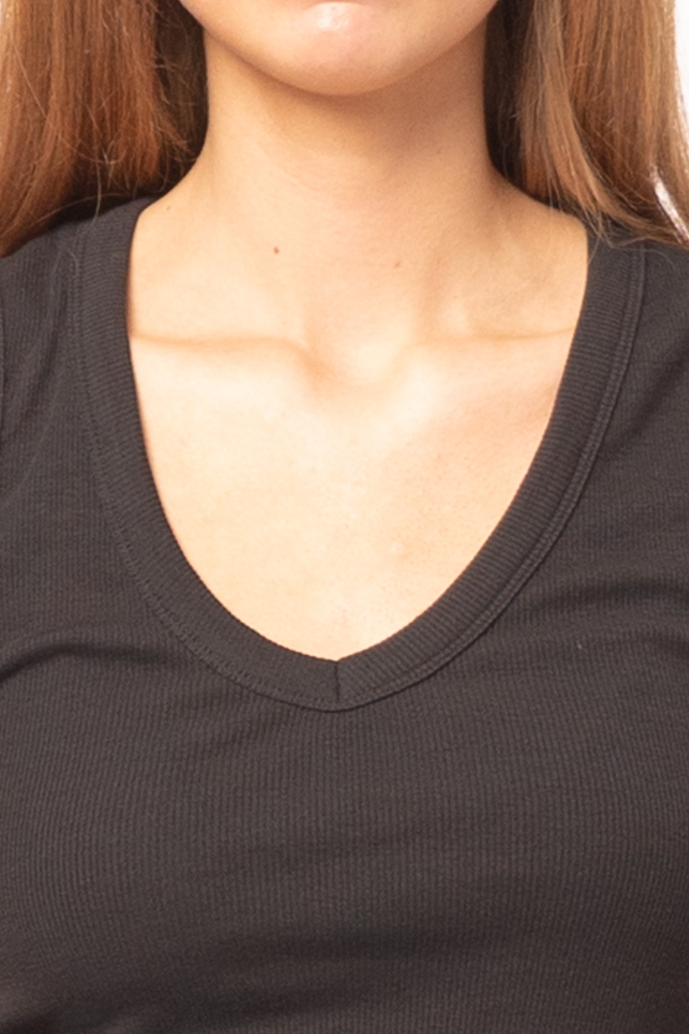 Maya V-Neck Top Black