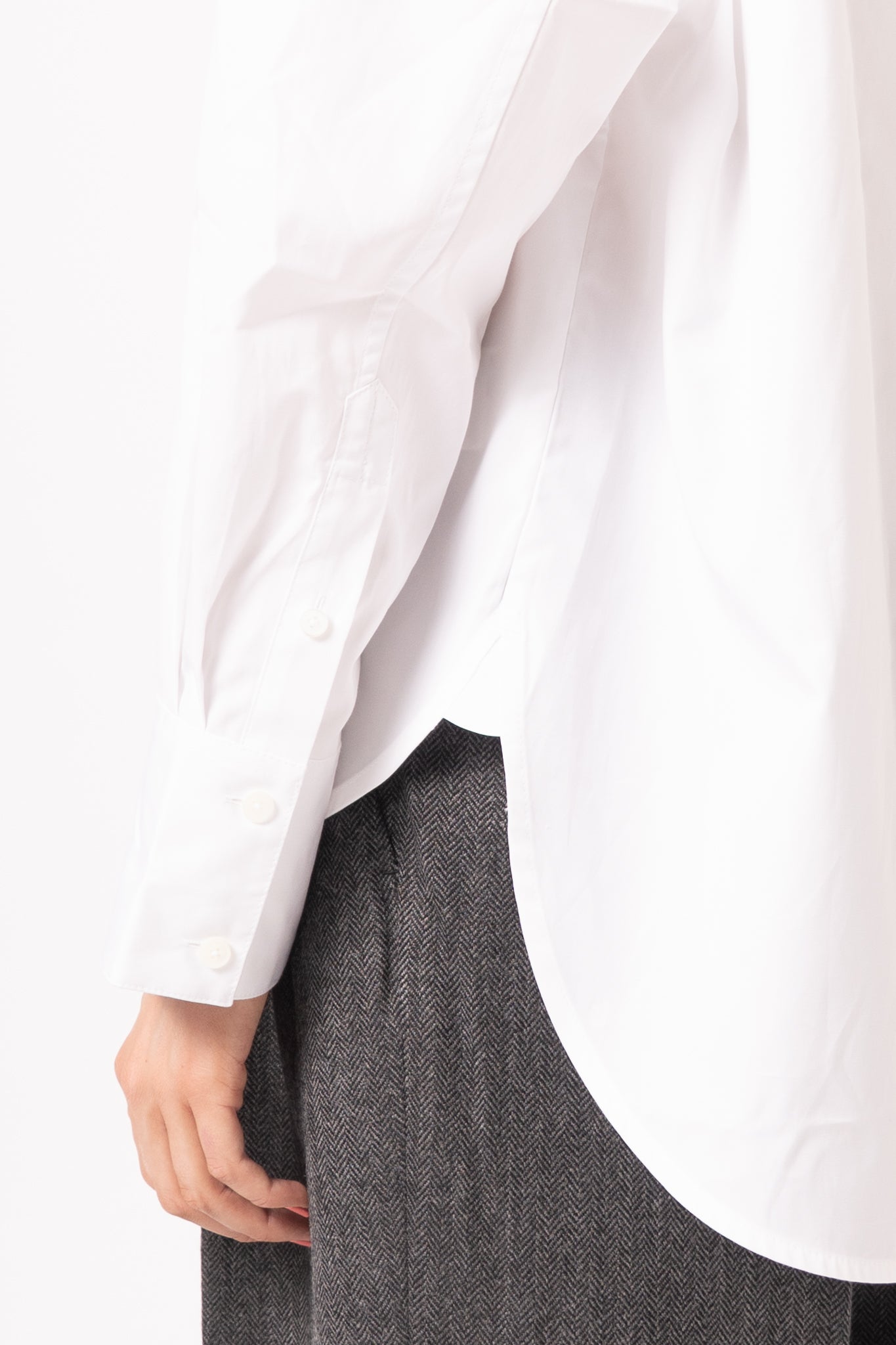 Boxy Poplin Shirt White