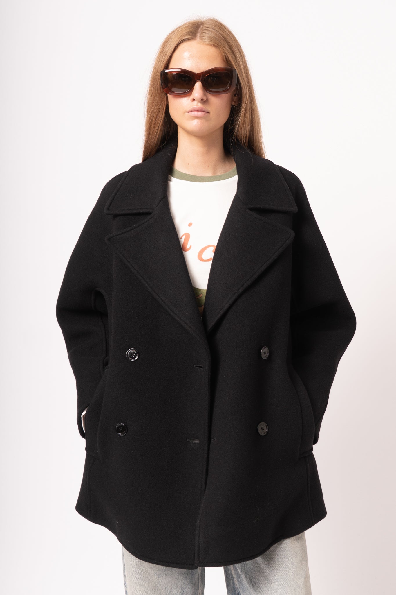 Rounded Peacoat Black