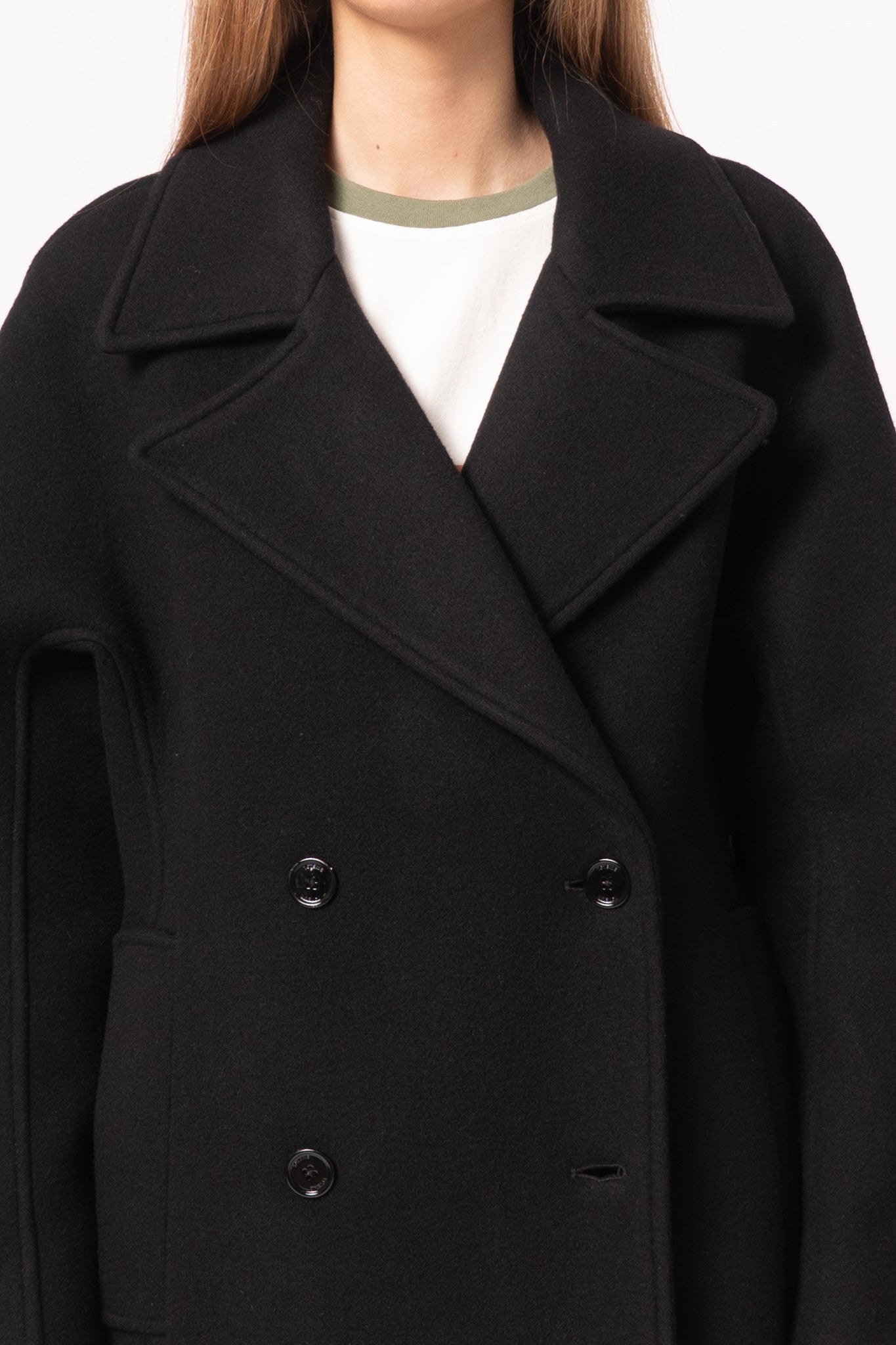 Rounded Peacoat Black