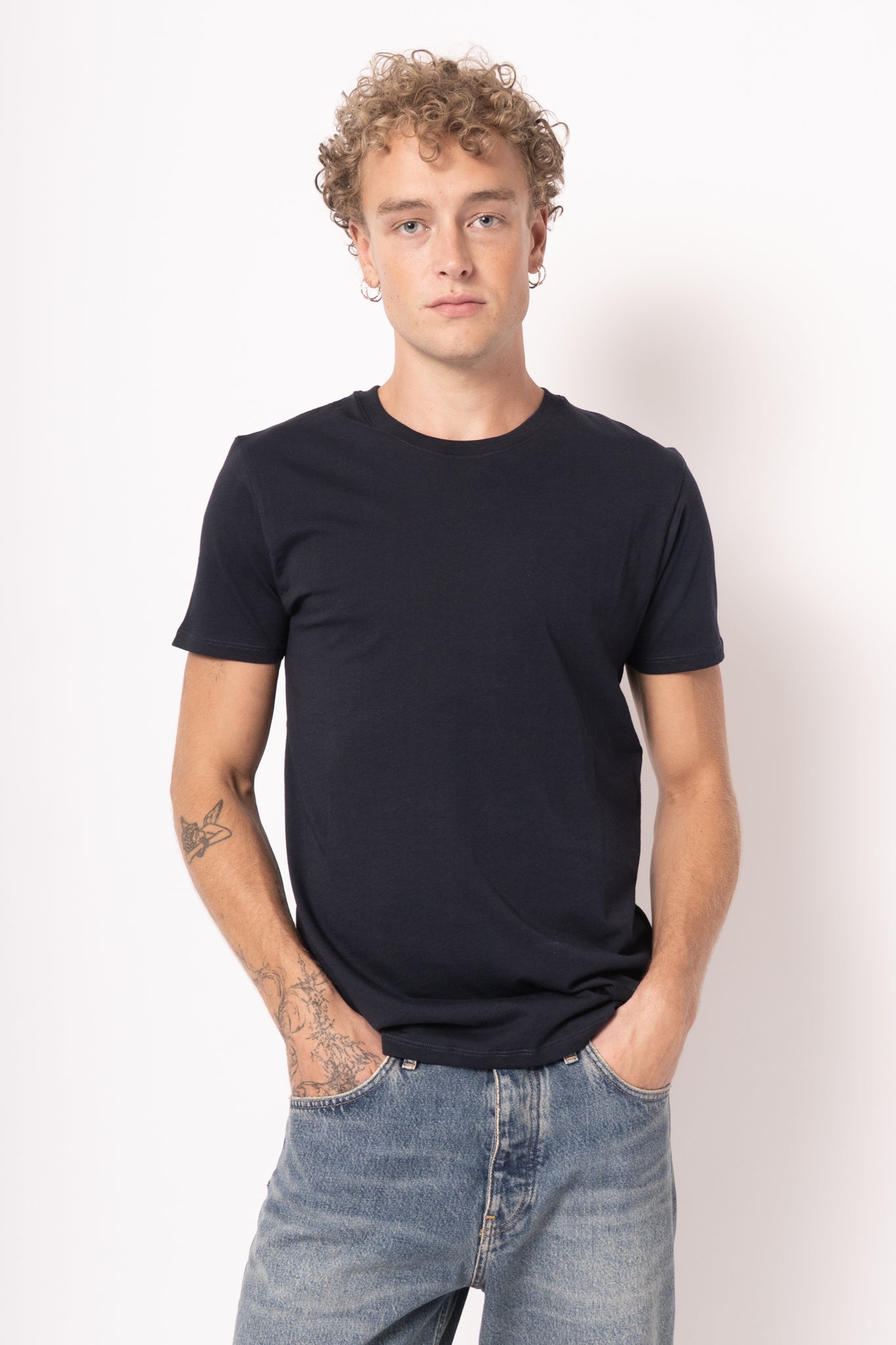Nelsonst T-Shirt Navy Sky