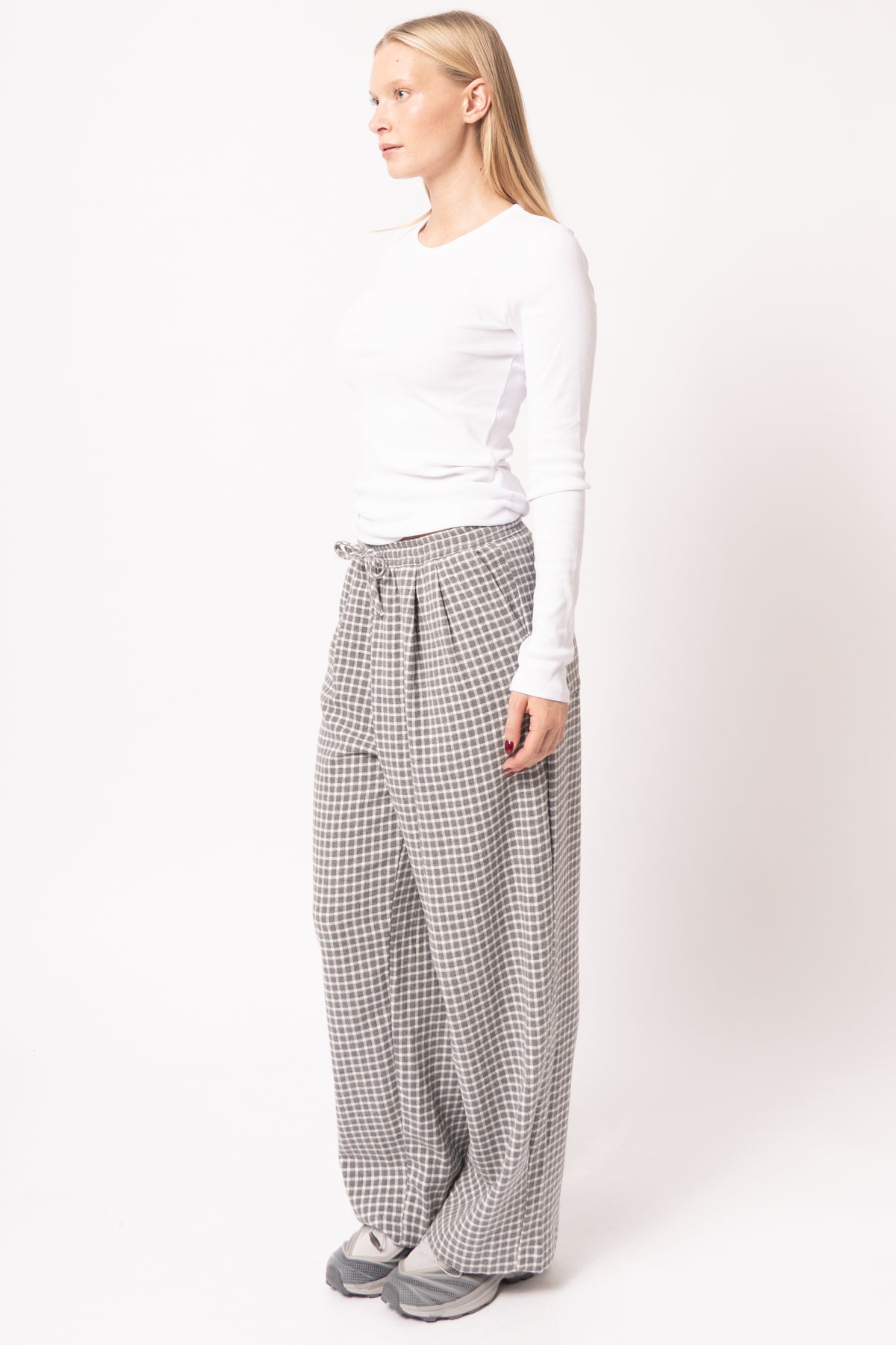 Pantalon Large Carreaux Br