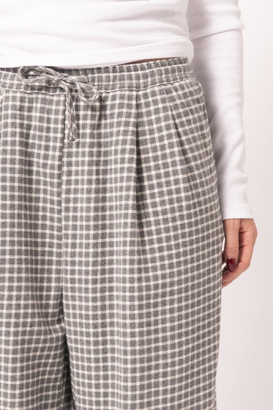 Pantalon Large Carreaux Br