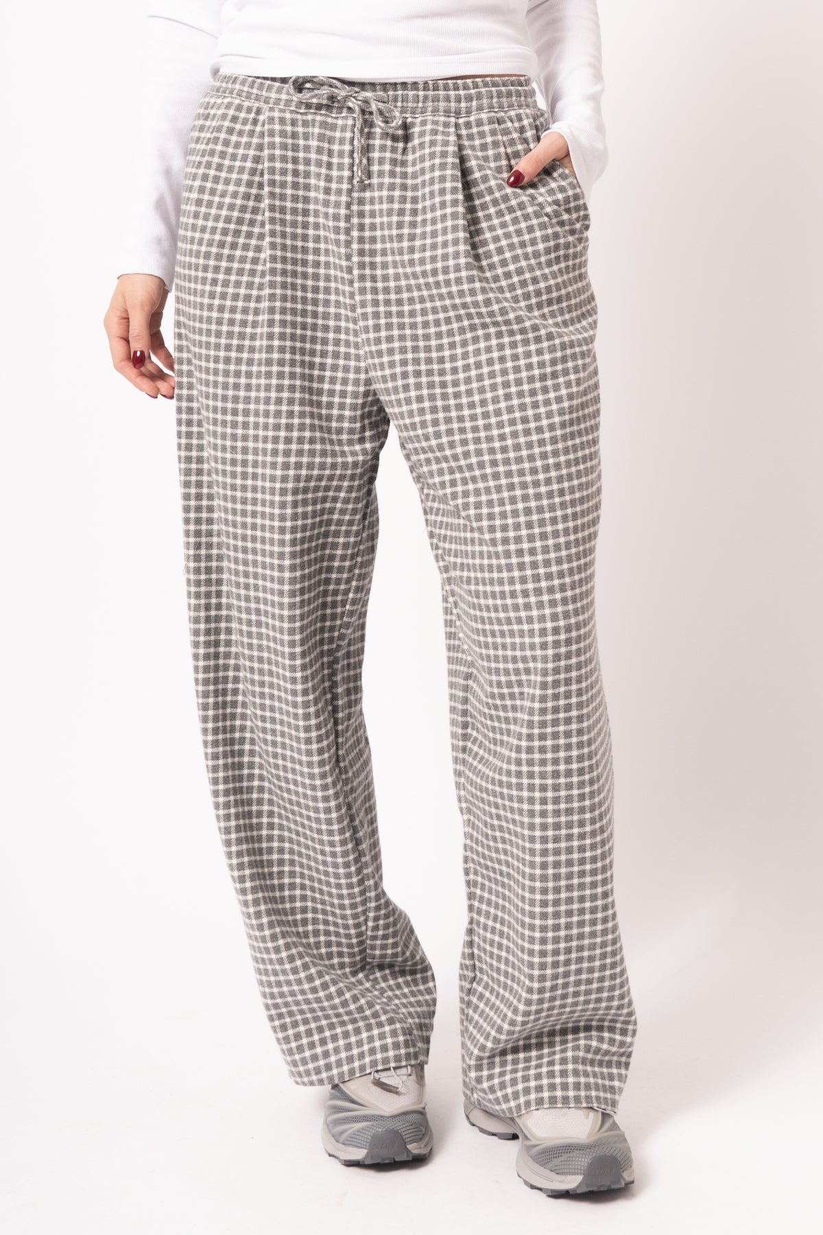 Pantalon Large Carreaux Br