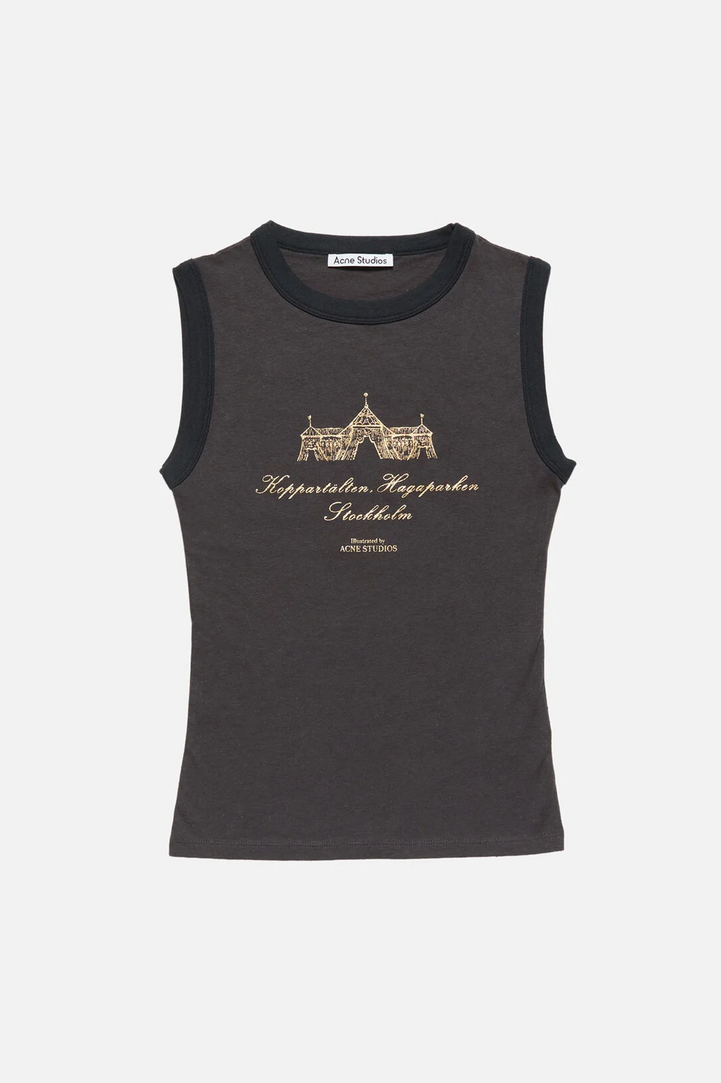 Graphic Tank Top Anthracite Grey