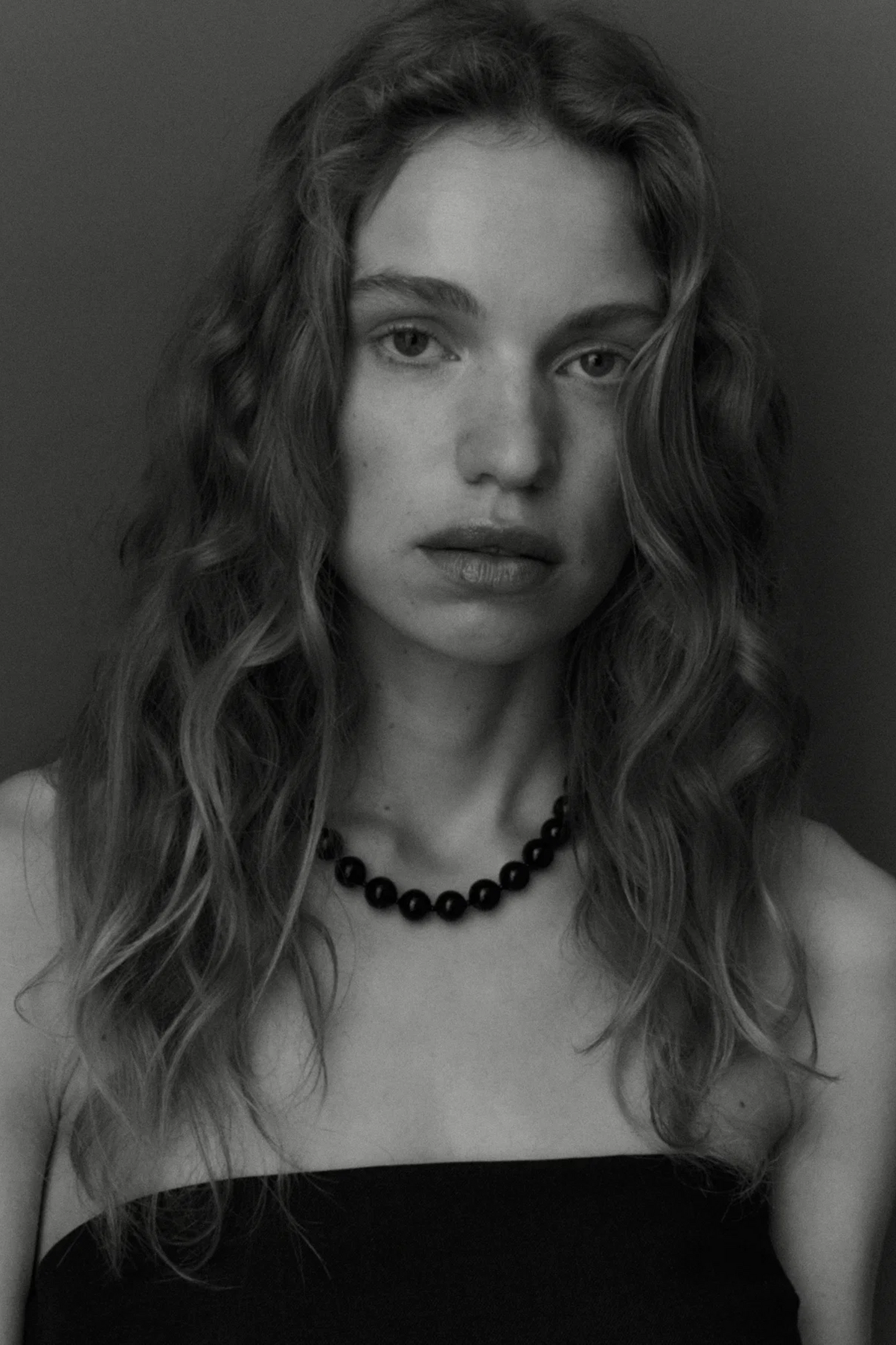 Dagny Stone Necklace Silver