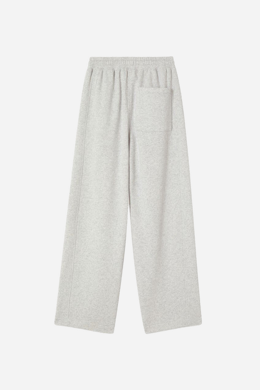 Jogging Droit Gris Chiné