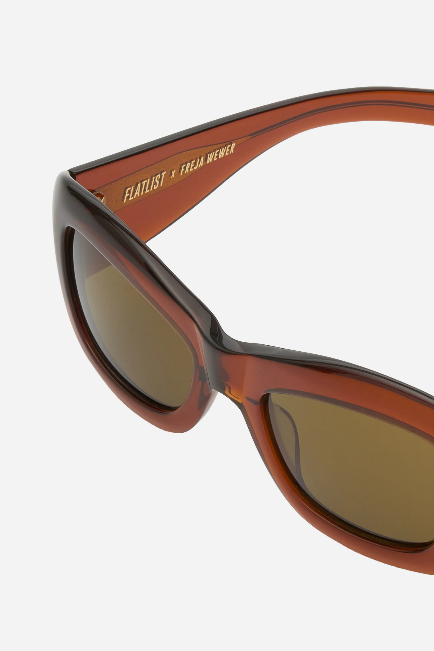 Flatlist x Freja Wewer Poppy Crystal Brown/Solid Brown Lens