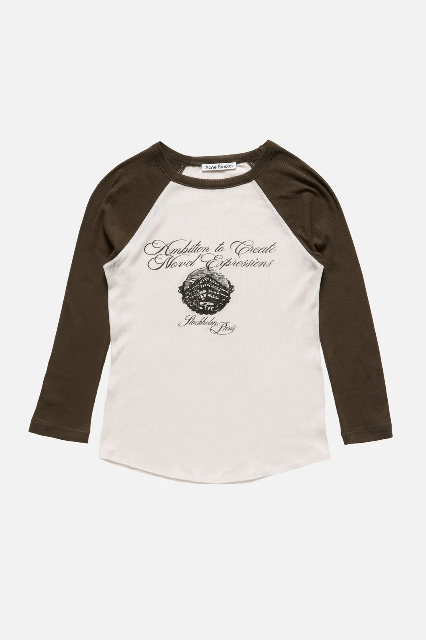 Jersey T-Shirt With Logo Beige/Brown