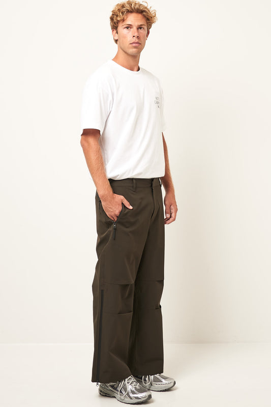 3L Shell Trousers Moss Green