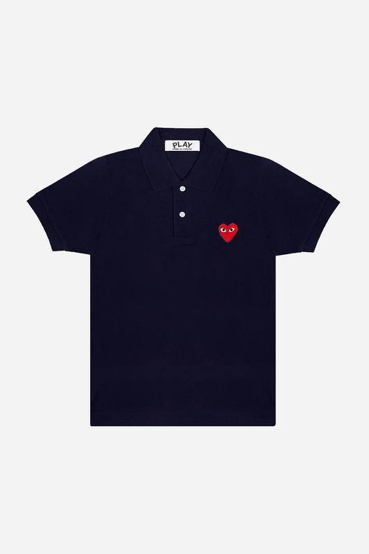 Red Heart Polo Shirt Navy