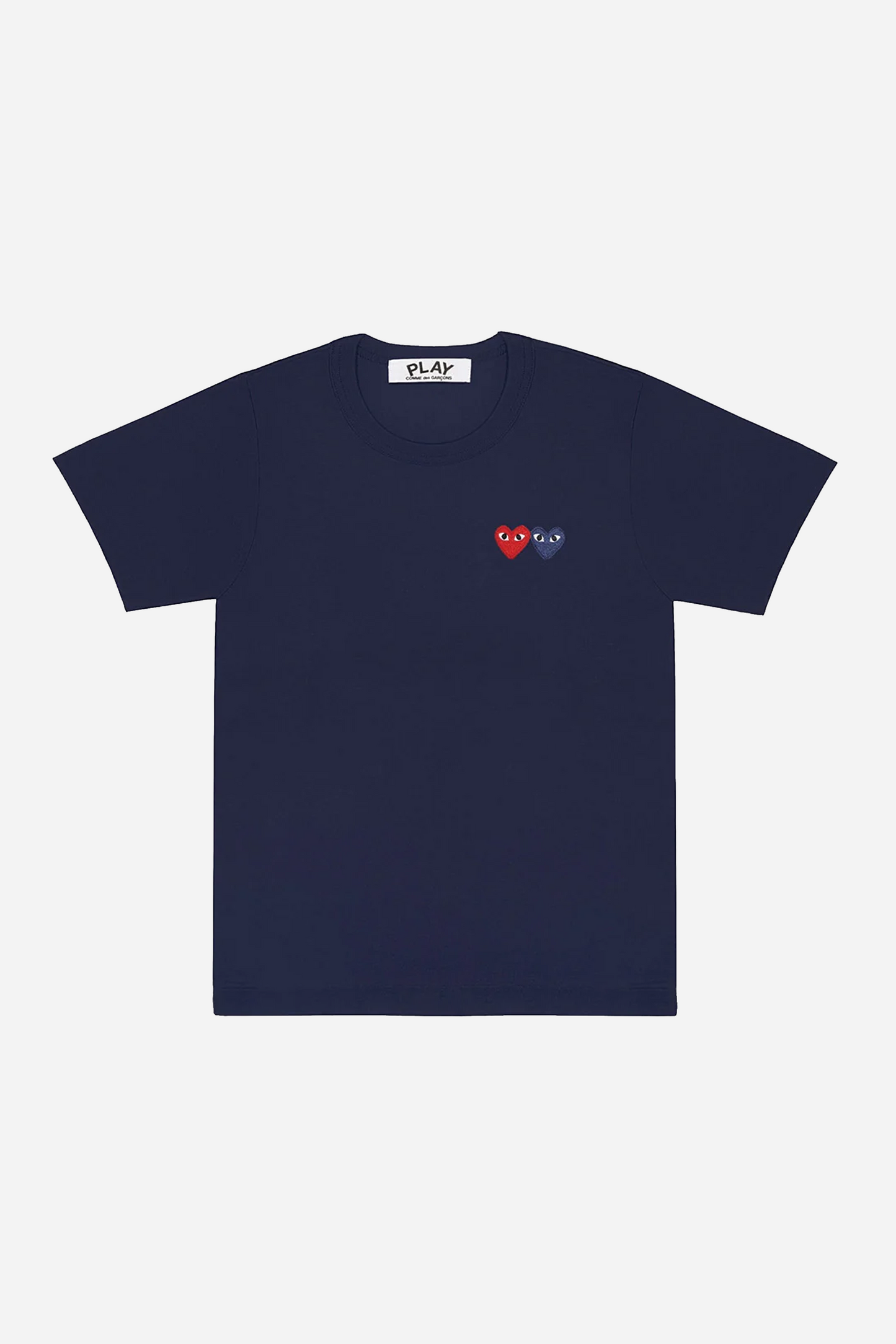 Double Heart T-shirt Navy
