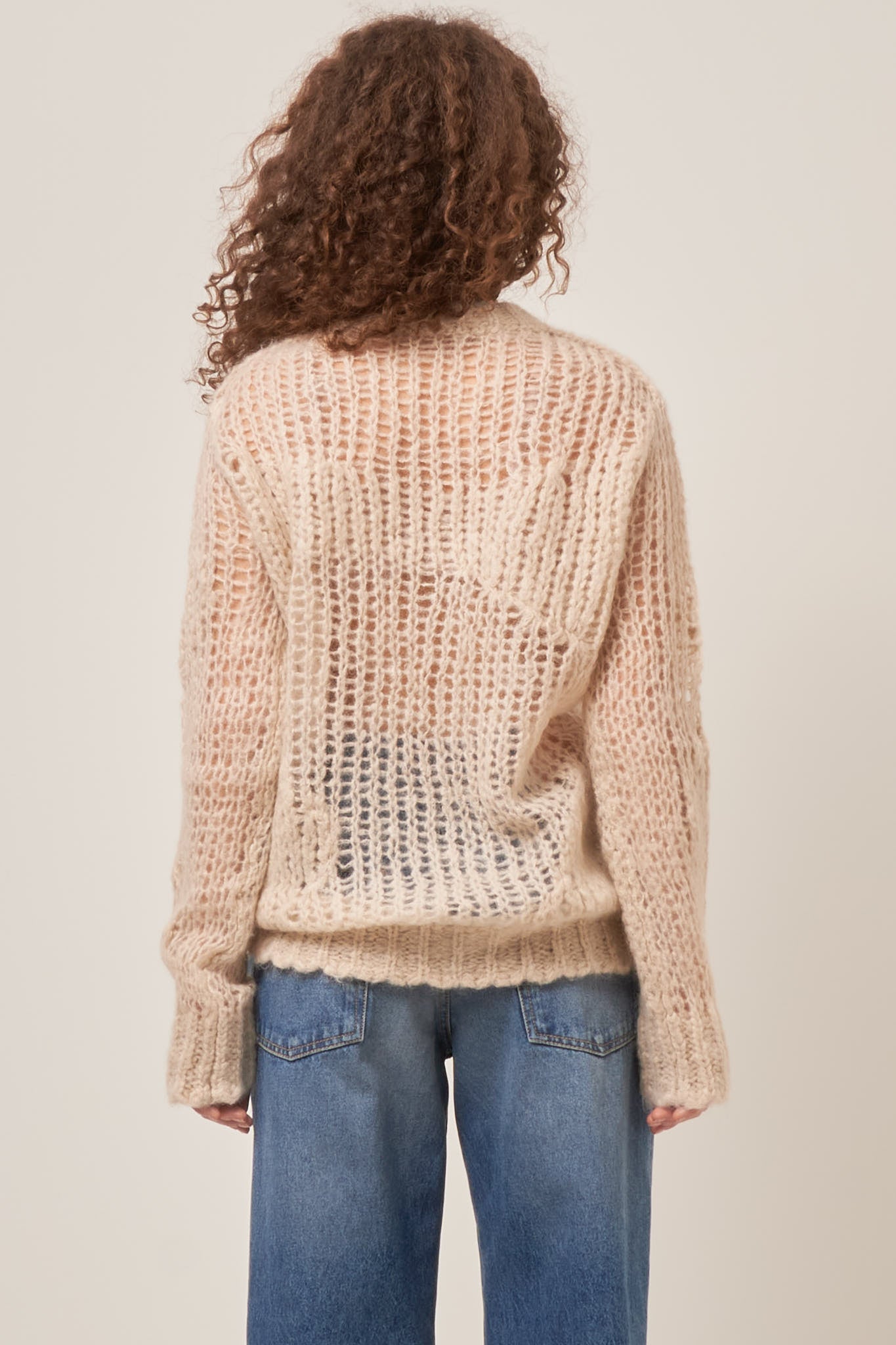 Mohair Blend Jumper Sand Beige