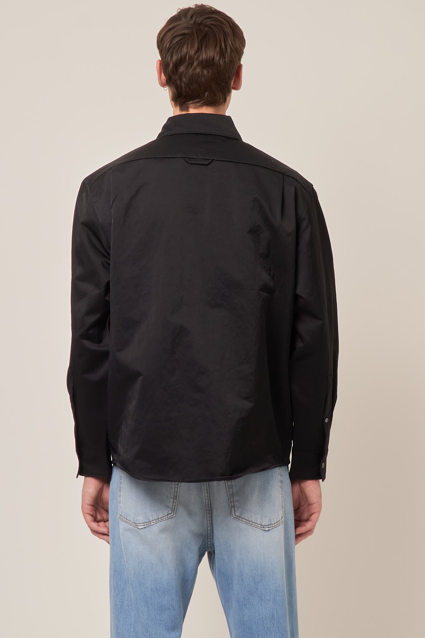 Nylon Pocket Shirt Black - 46