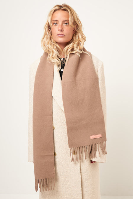 Acne Studios Wool Scarf Narrow Warm Beige – STRØM