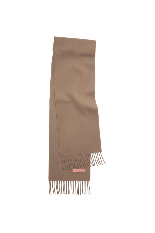 Wool Scarf Narrow Warm Beige