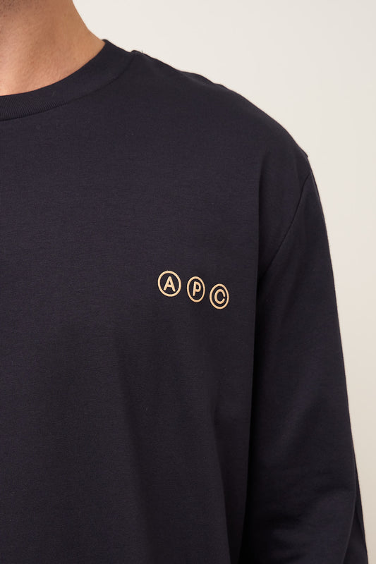 Address Long Sleeve T-Shirt Dark Navy