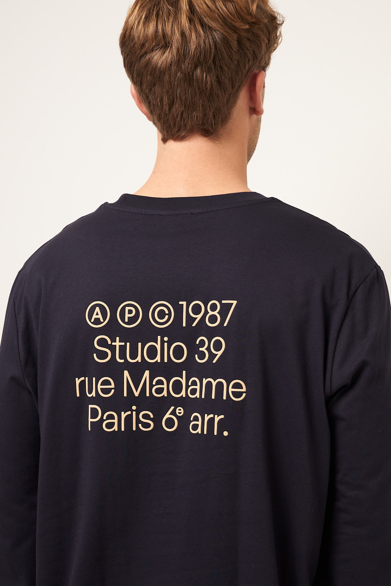 Address Long Sleeve T-Shirt Dark Navy