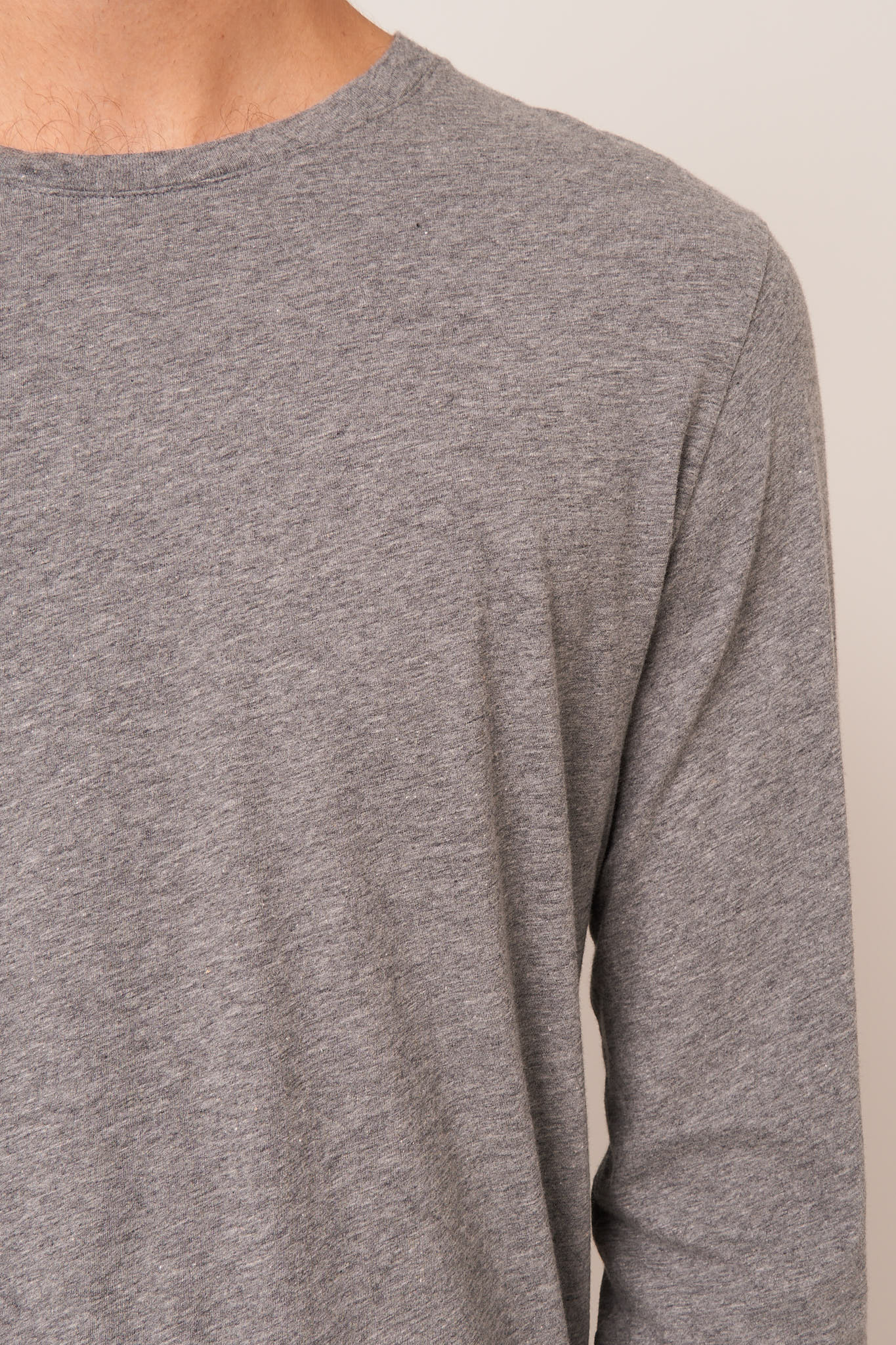 Decatur LS T-shirt Grey Melange