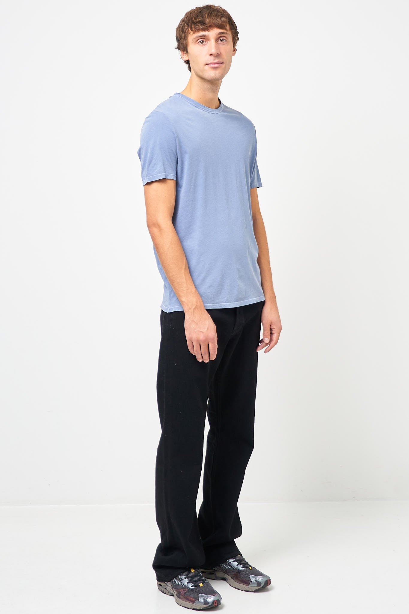 Devon T-Shirt Vintage Blue Grey