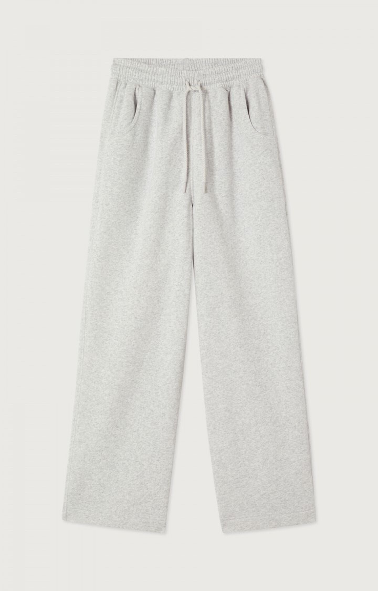 American Vintage Jogging Droit Gris Chiné — Bukser