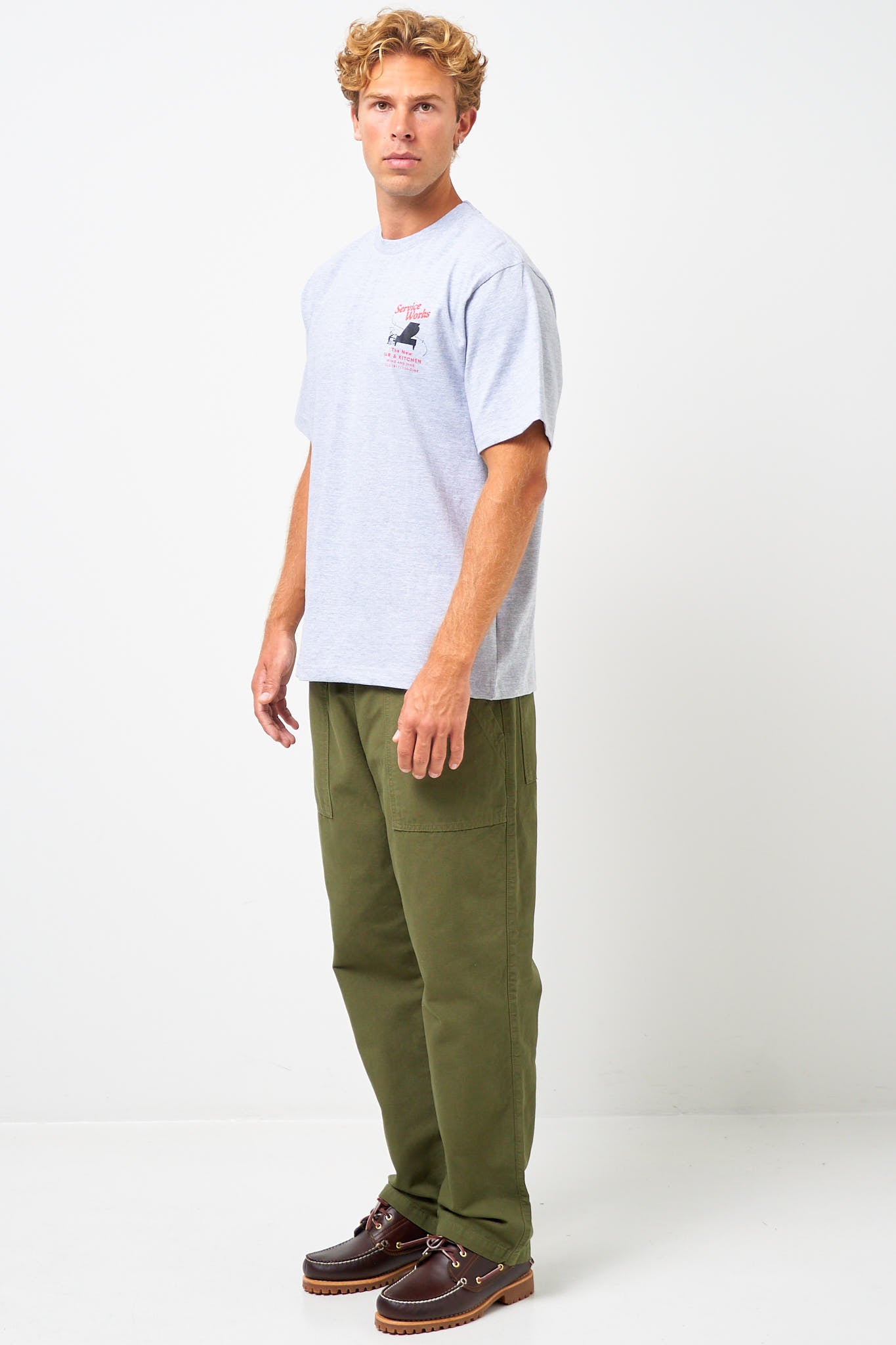 Bar + Kitchen Tee Heather Grey