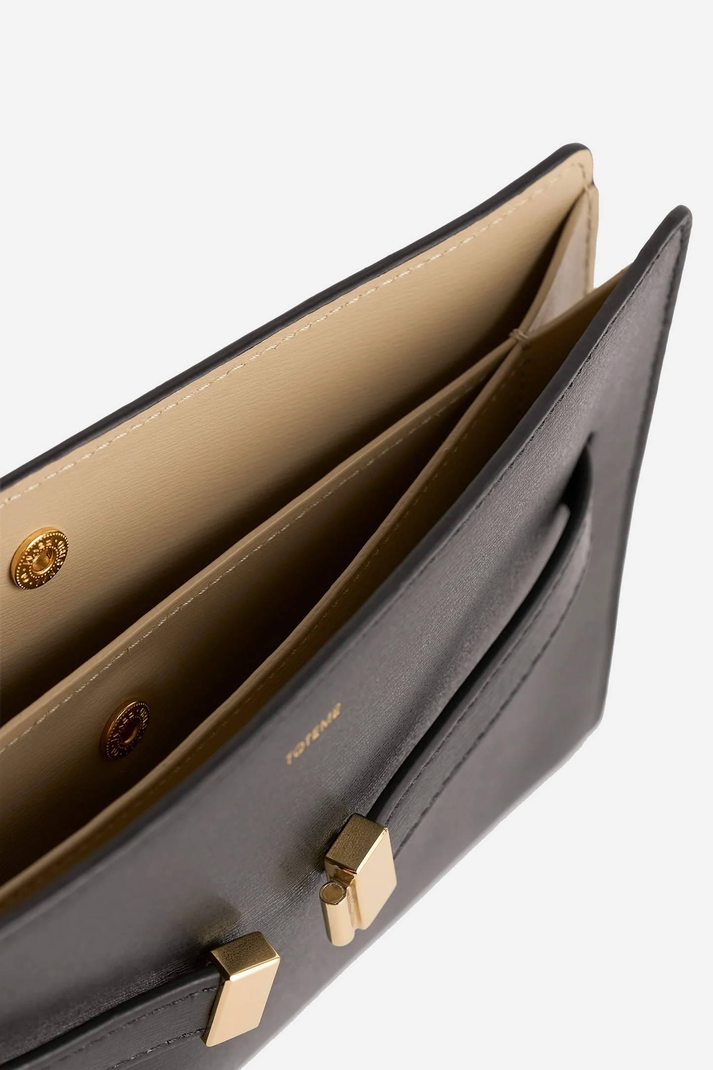 Belted Leather Crossbody Black