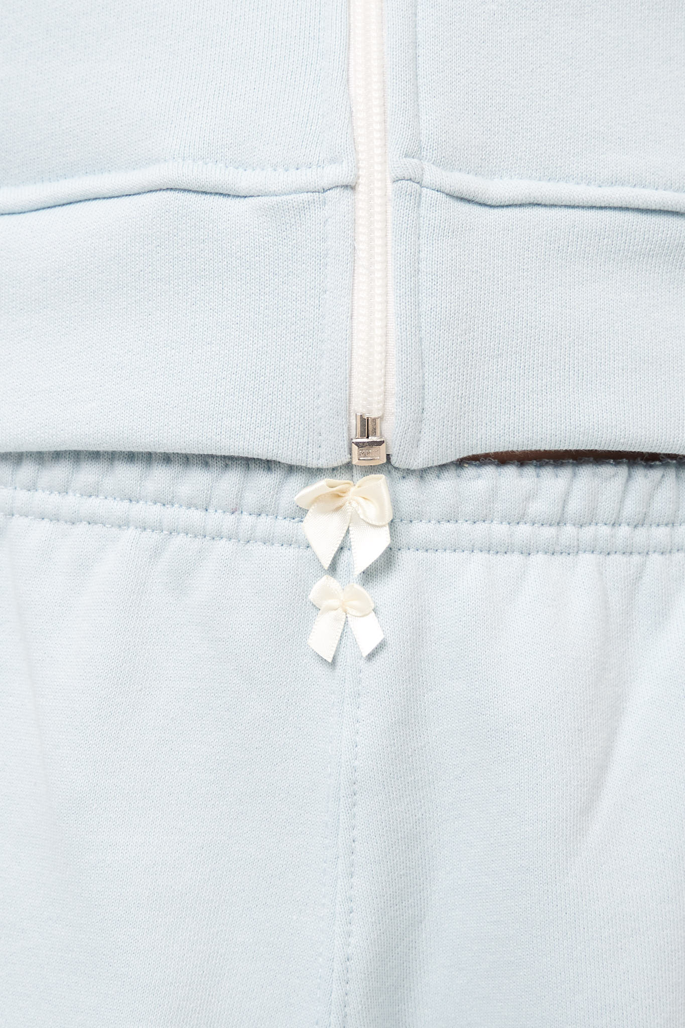 Bermuda Lace Sweat Shorts Light Blue