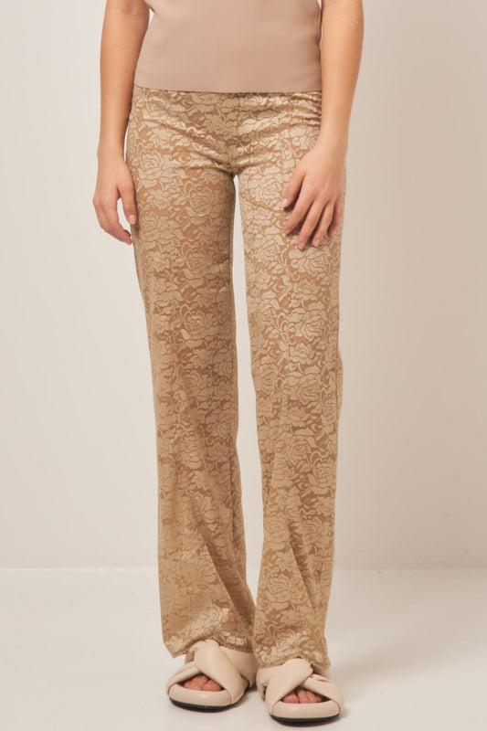 Rose Lace Trouser Honey