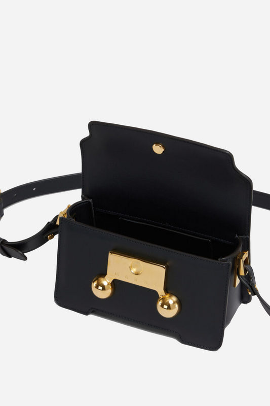 Black leather Trunkaroo mini shoulder bag