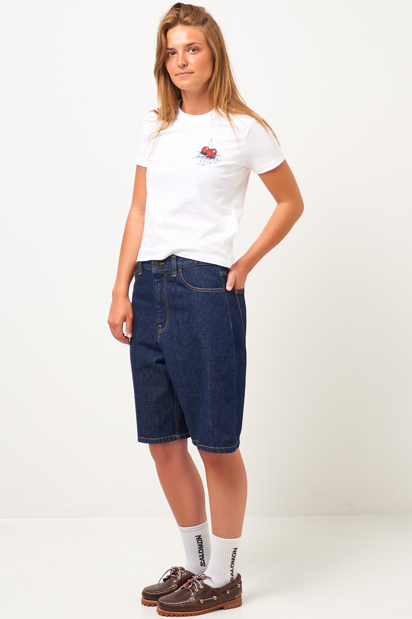 Brandon Shorts Blue Rinsed