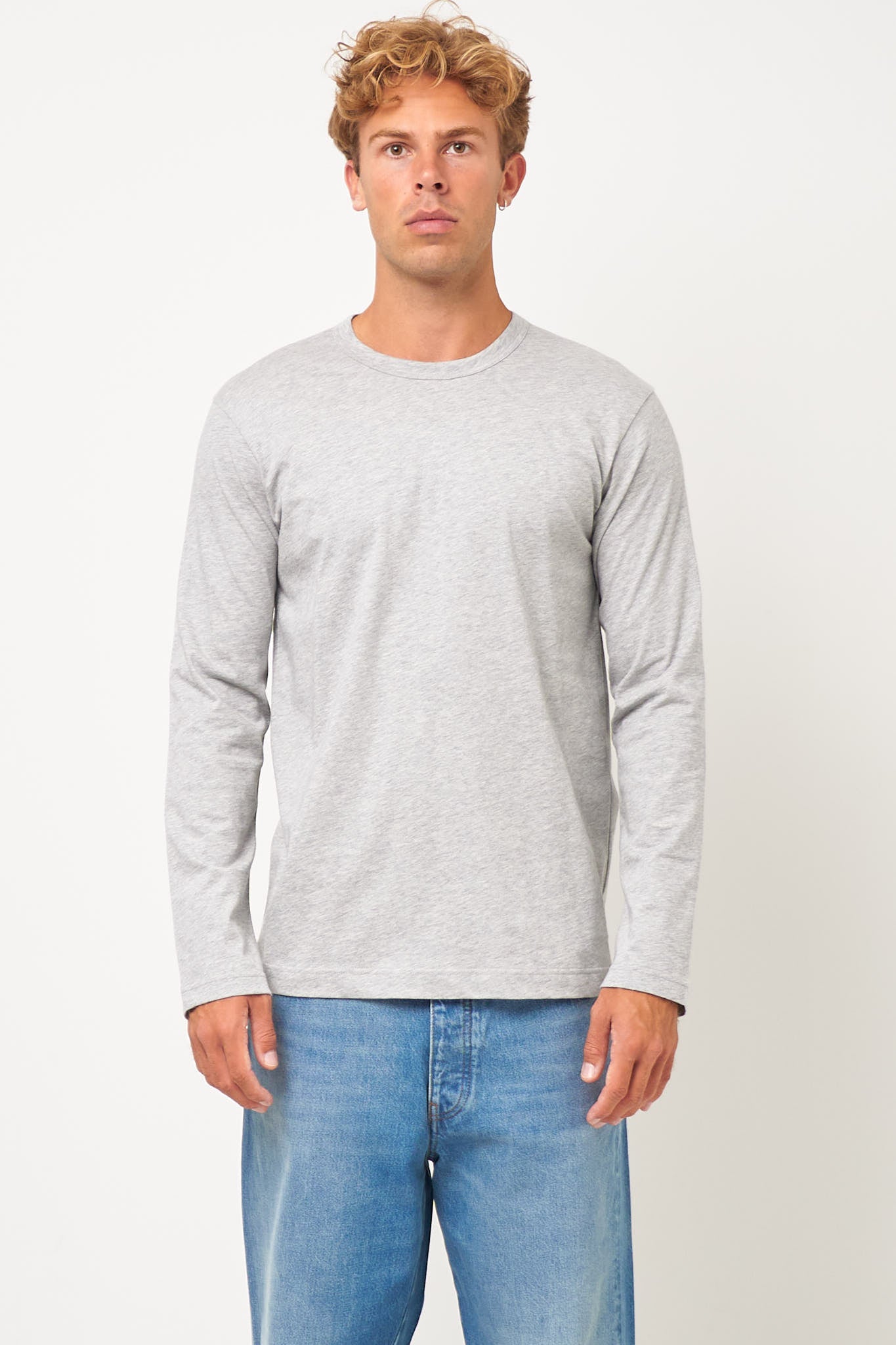 CDG Forever L/S T-Shirt Top Grey