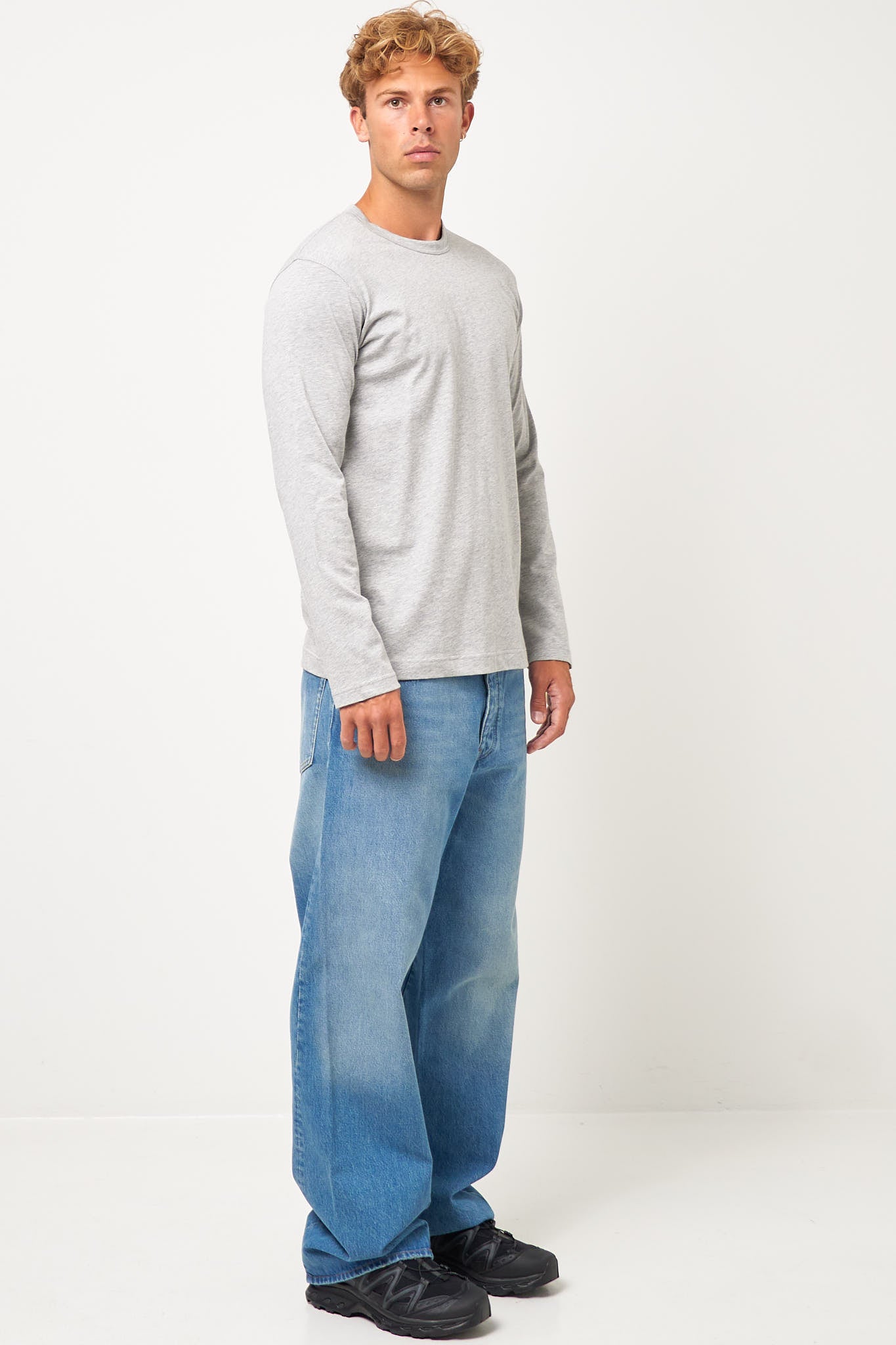 CDG Forever L/S T-Shirt Top Grey