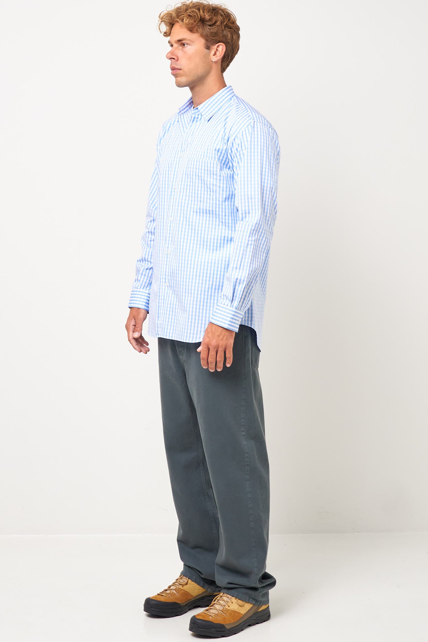 Comme des Garons SHIRT - CDG Forever Shirt Light Blue/White Check Comme des Garons SHIRT - CDG Forever Shirt Light Blue/White Check