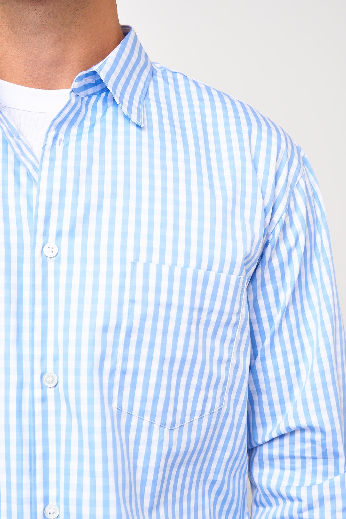 Comme des Garçons SHIRT - CDG Forever Shirt Light Blue/White Check