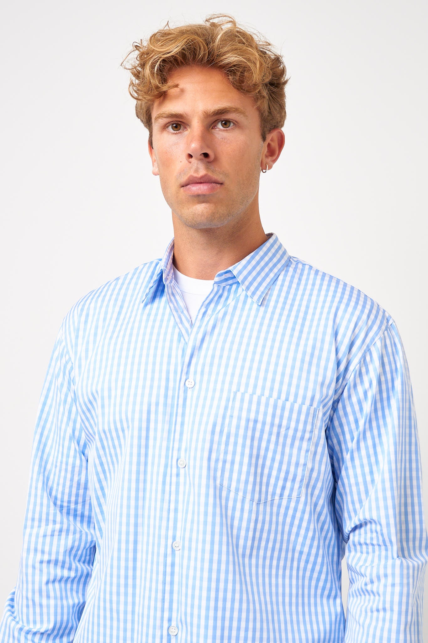 Comme des Garçons SHIRT - CDG Forever Shirt Light Blue/White Check