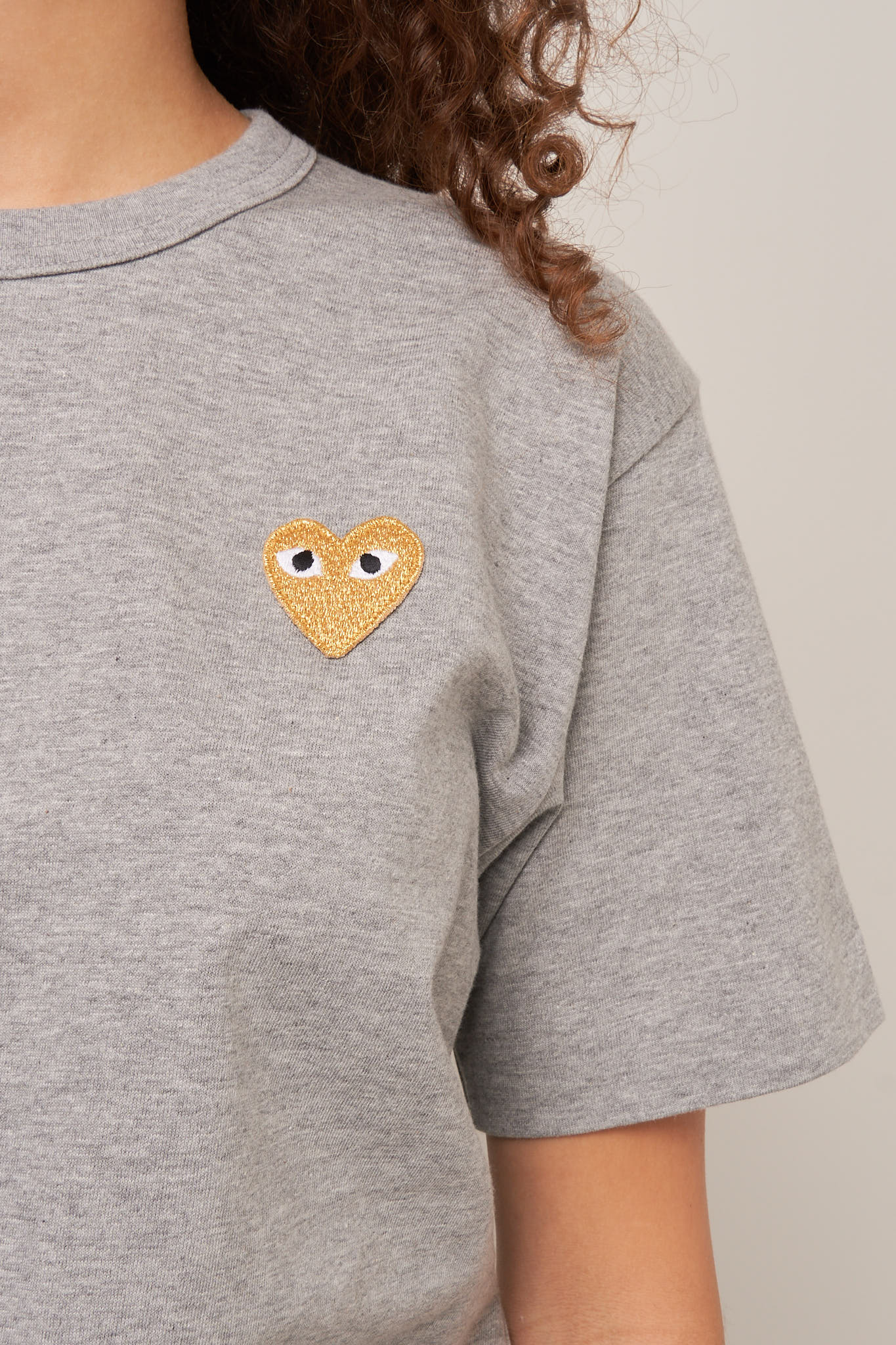 Gold Heart T-shirt Grey L