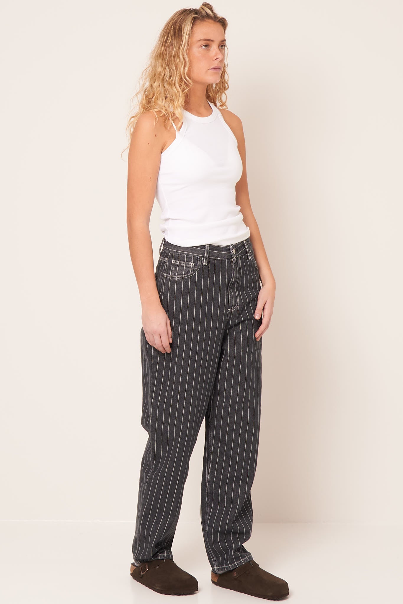 W' Orlean Pant Black/White Stone