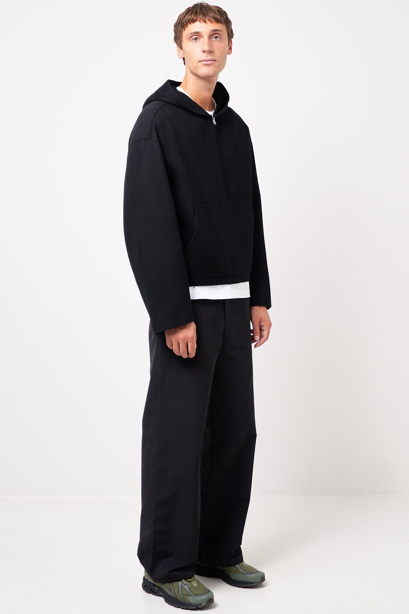 Cashmere Hooded Jacket Black