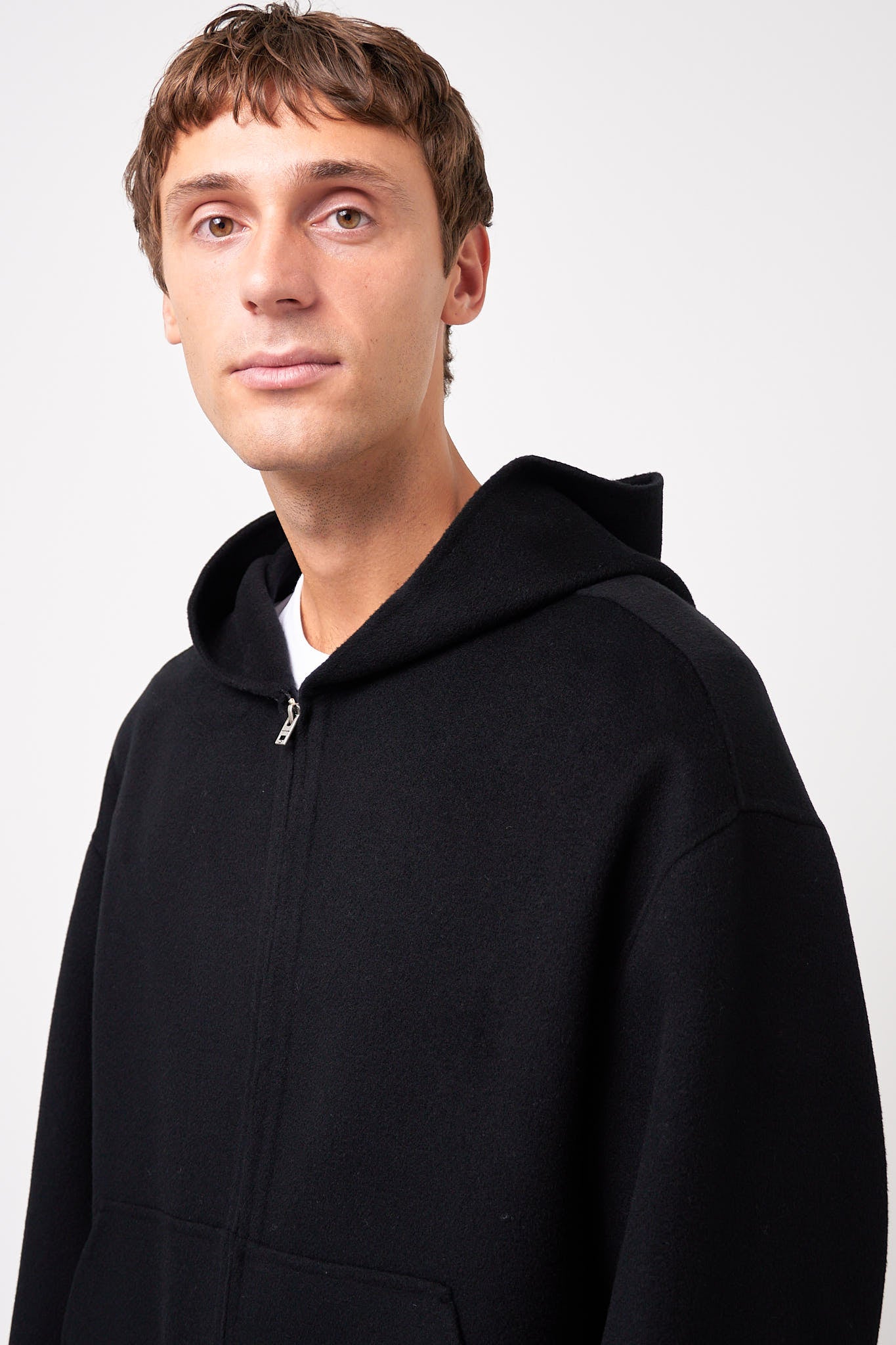 Cashmere Hooded Jacket Black