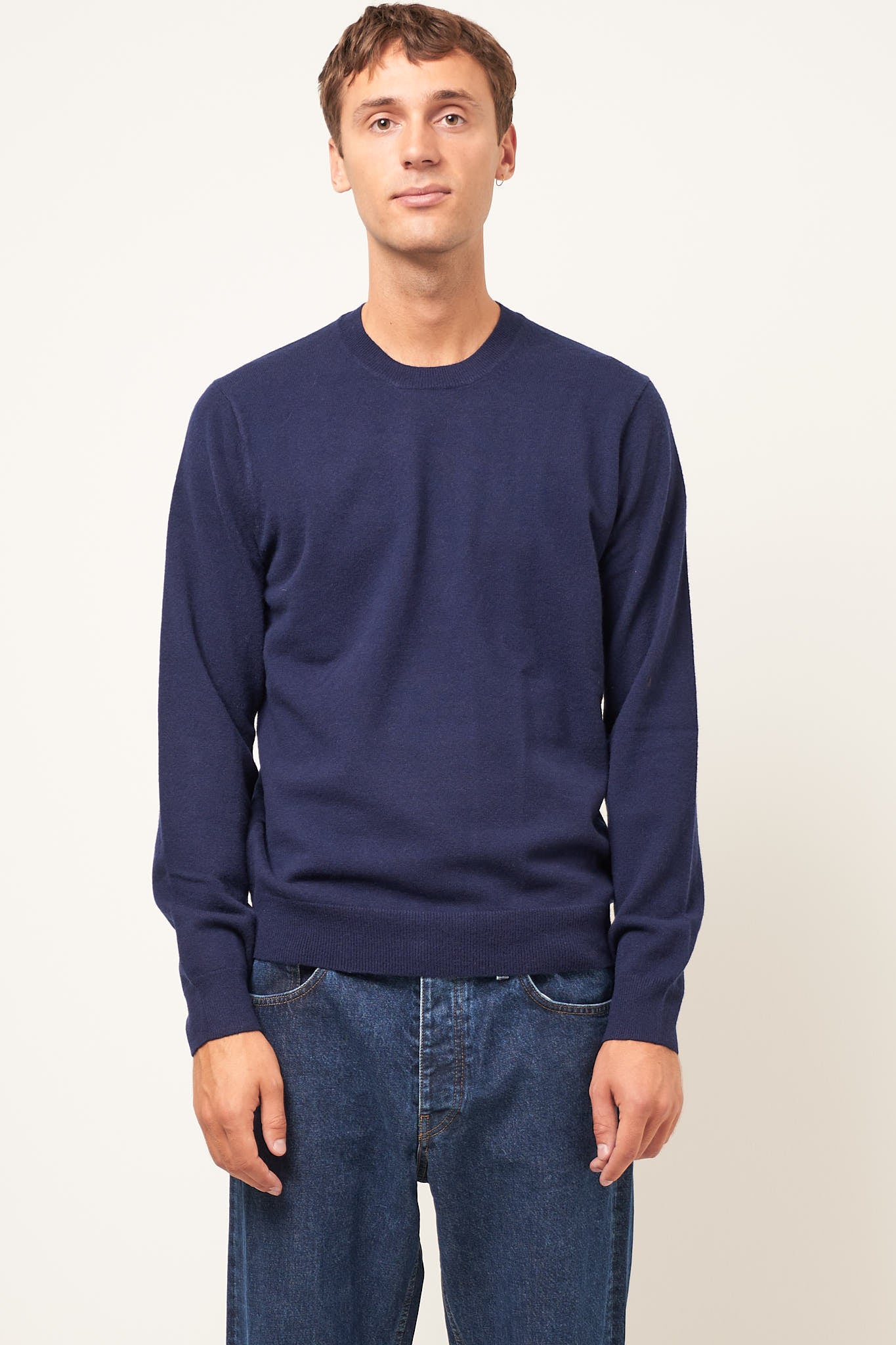 CdG Forever Wool Pullover Navy