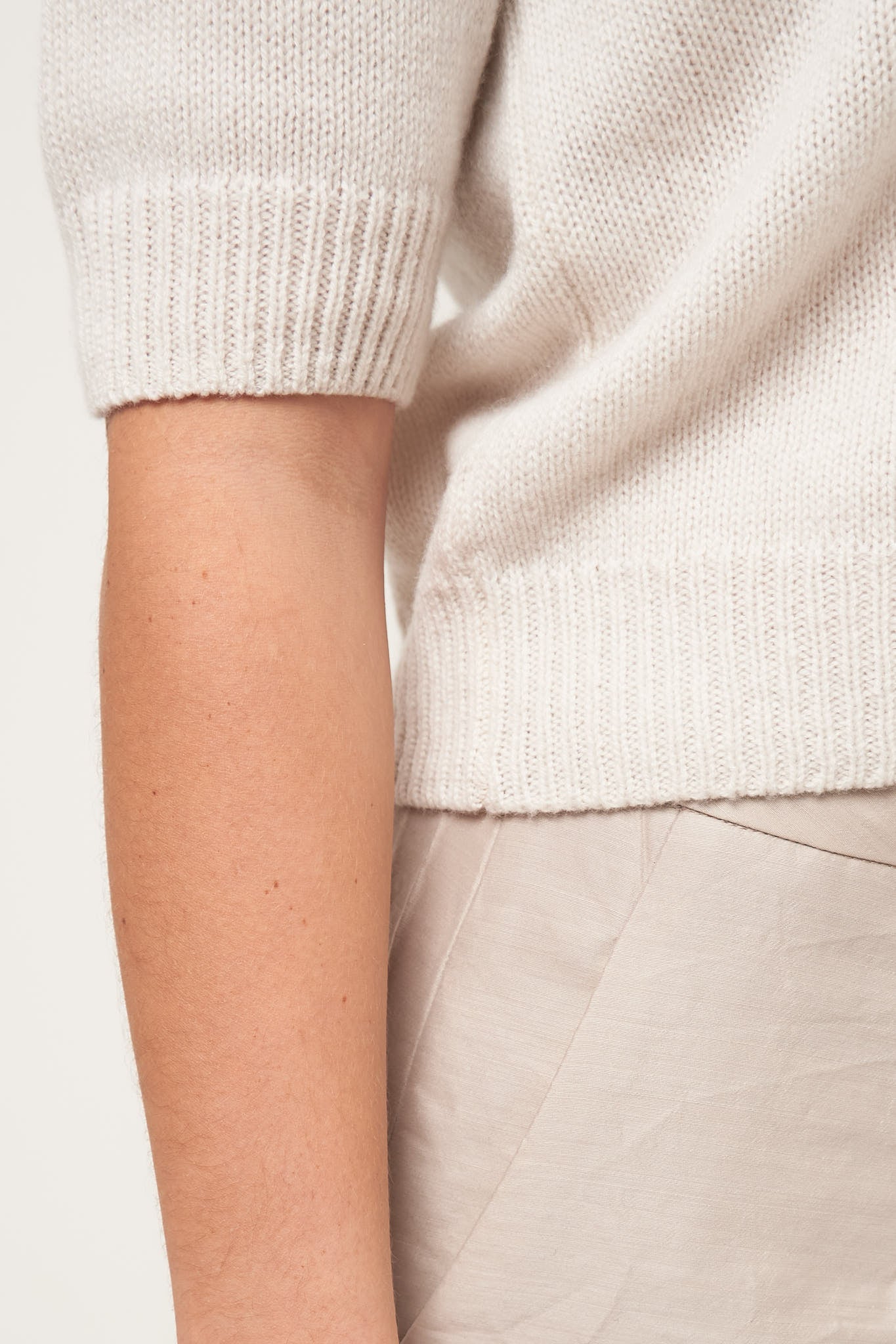 Cecilie Cashmere Polo Cream