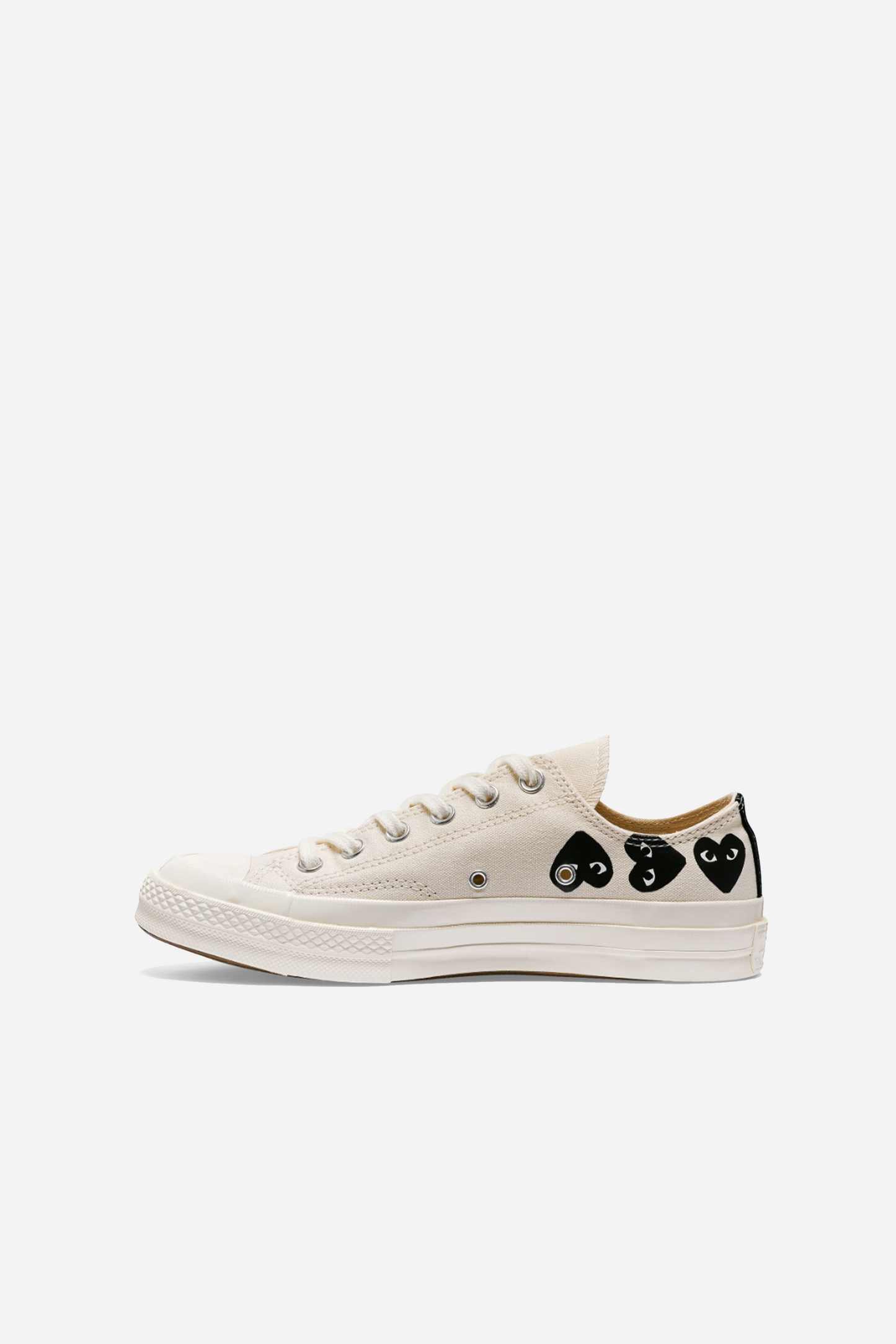 Multi Black Heart Chuck Taylor Low Beige