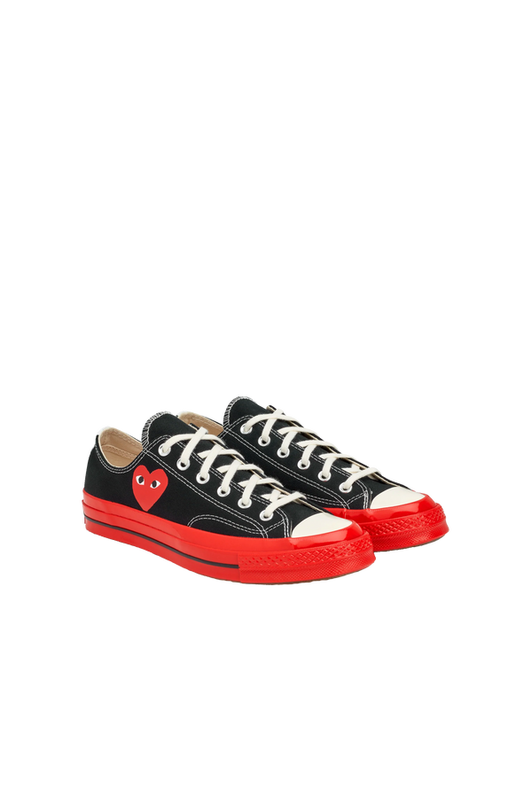 Chuck Taylor Low Top Red Sole Black