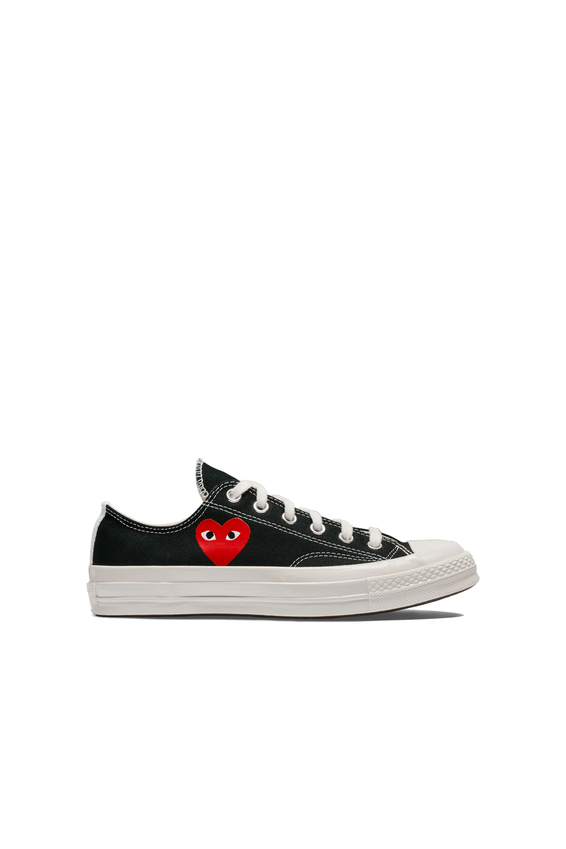 Comme Des Garcons Play Converse Small Red Heart Low Black STROM