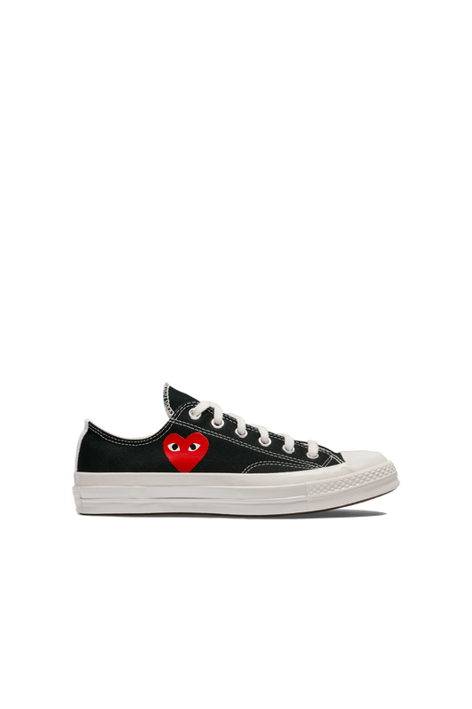 Converse Small Red Heart Low Black